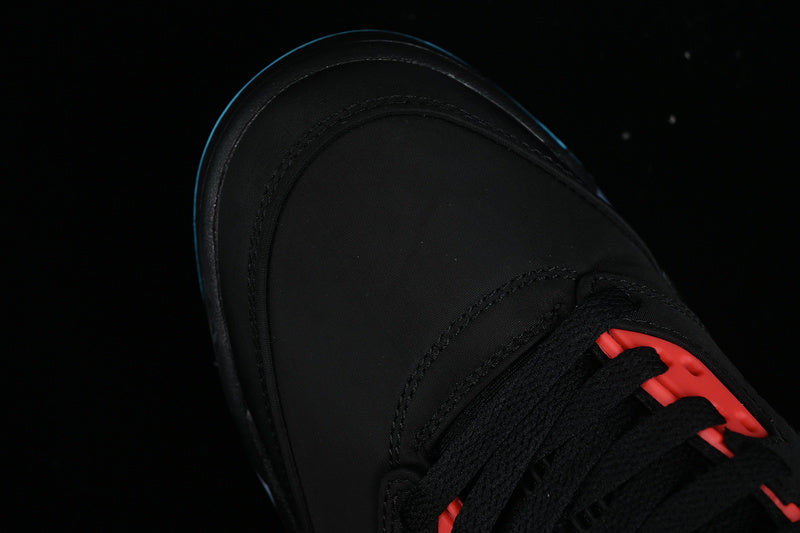 Nike Air Jordan 5 Retro Low Bright Red Blue Black Sneakers