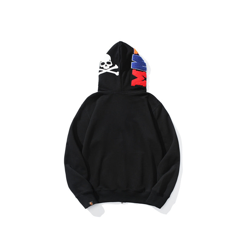 A Bathing Ape BAPE Shark Head Skull 15th Anniversary Joint Edition Hoodie