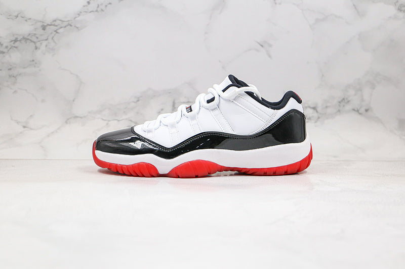 Nike Air Jordan 11 Retro Low GS Concord Bred White Red Black Sneakers