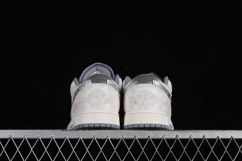 Nike Air Jordan 1 Low Vintage Grey Stealth White Sneakers