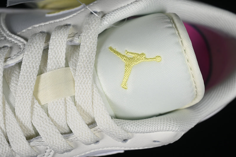 Nike Air Jordan 1 Low Cream Yellow Sneakers