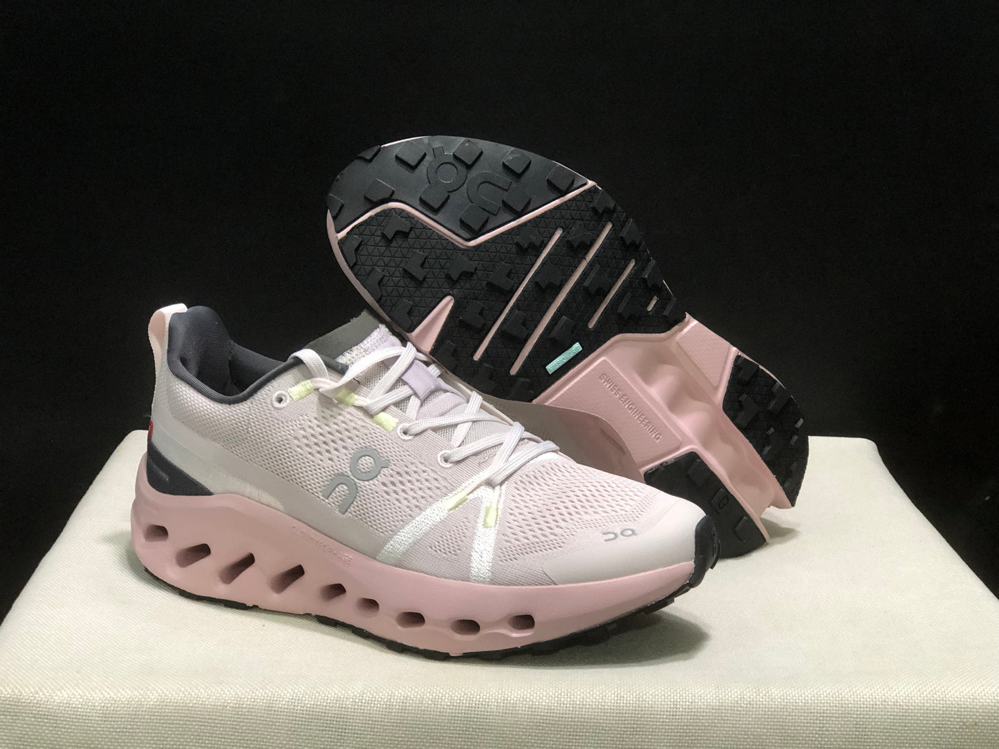 On Running Cloudsurfer 2 Casual Running Shoes Light Grey/Pink