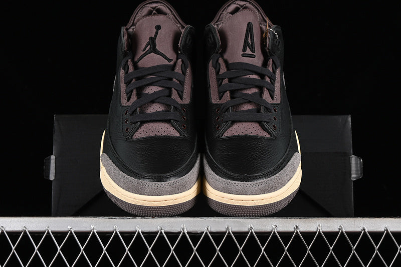 Nike Air Jordan 3 Retro A Ma Maniere Black Flat Pewter Violet Ore Sneakers
