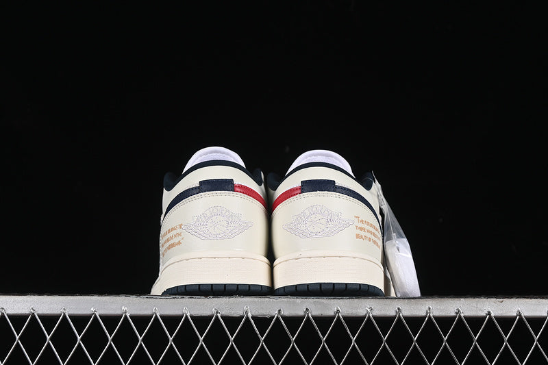 Nike Air Jordan 1 Low Aegean Storm Pale White Sneakers