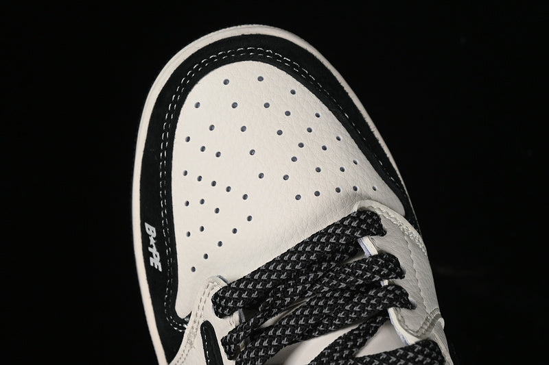 Nike Air Jordan 1 Low OG SP Travis Scott Fragment Design BAPE White Black Sneakers