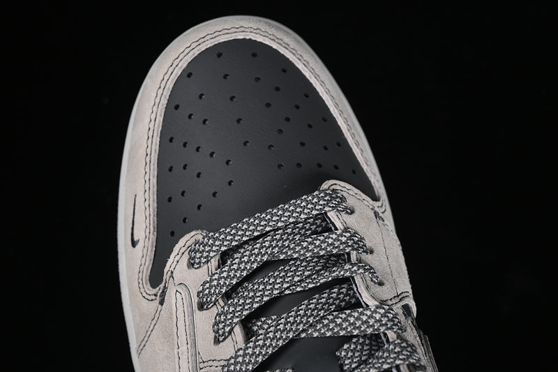 Travis Scott Fragment Design Nike Air Jordan 1 Low OG SP Charcoal Black Beige Sneakers