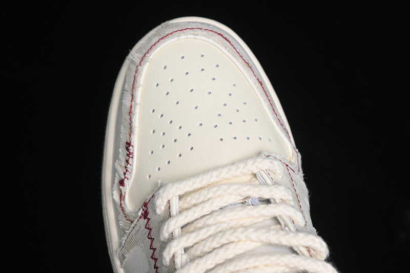 Nike Air Jordan 1 Low Phantom Coconut Milk Light Armory Blue Sneakers