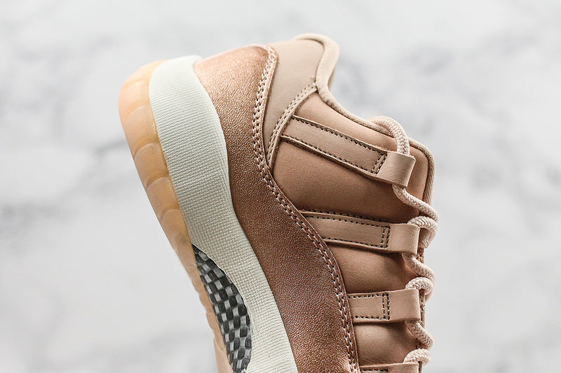 Nike Air Jordan 11 Retro Low-Top Rose Gold Sneakers