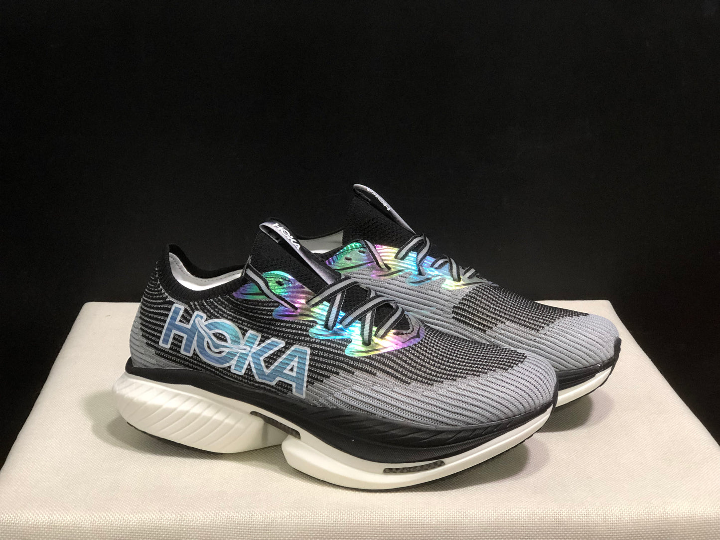 Hoka One One Cielo X1 Comfortable Casual Running Shoes Sneakers Black