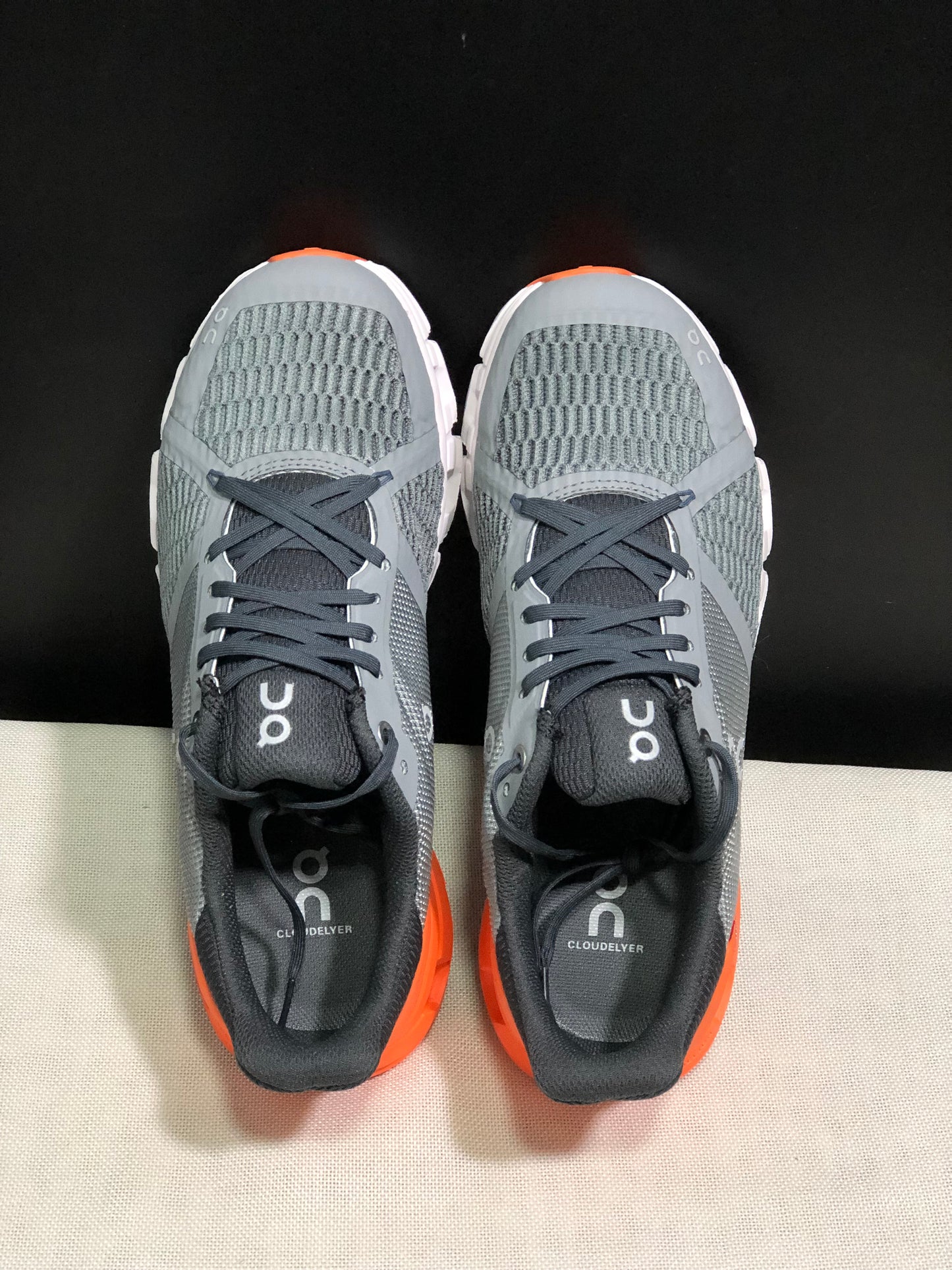 On Running Cloudflyer Shock-Absorbing Running Shoes Grey/Orange