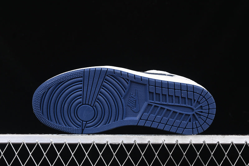 Nike Air Jordan 1 Low White Grey Blue Sneakers