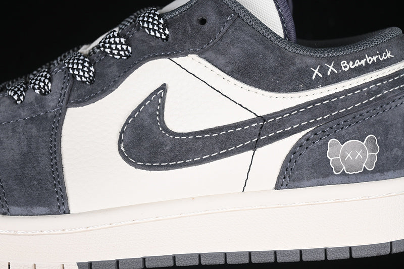 Nike Air Jordan 1 Retro Low Grey White Sneakers