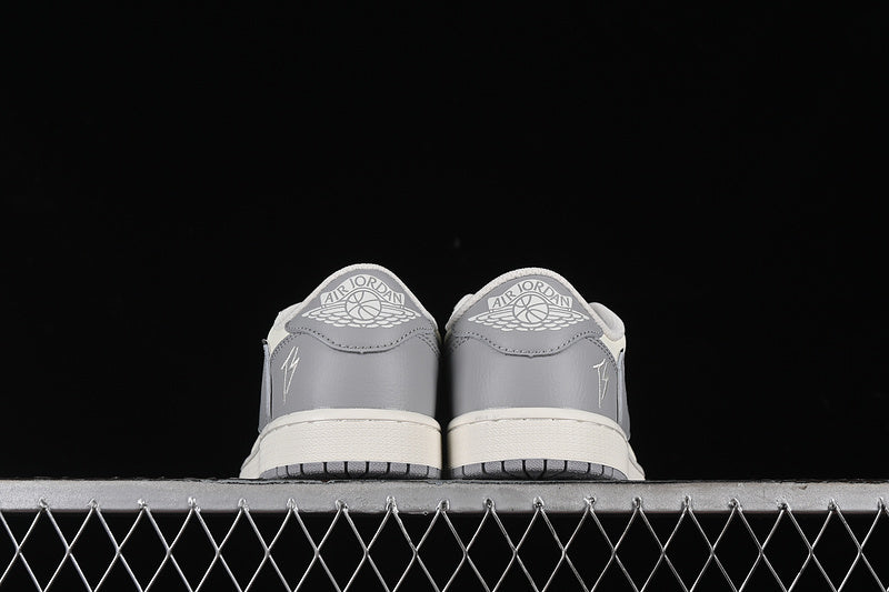 Nike Air Jordan 1 Retro Low OG SP Off-White Travis Scott Fragment Design White Grey Sneakers