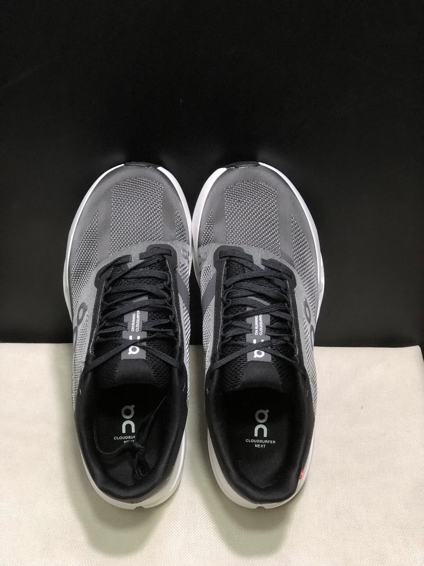 On Running Cloudsurfer Next Casual Running Shoes Dark Grey/Black/White