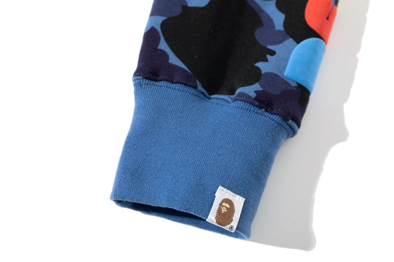 A Bathing Ape BAPE x READYMADE Tiger Head Foam Camouflage Hoodie Blue