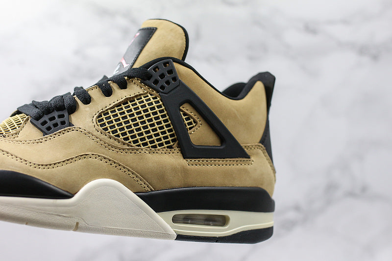 Nike Air Jordan 4 Retro Pale Ivory Black Sneakers