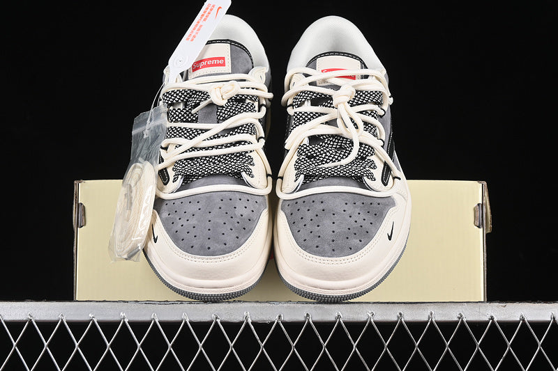 Nike Air Jordan 1 Low OG SP Travis Scott Fragment Design White Grey Black Sneakers