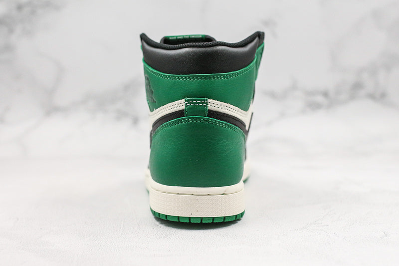 Nike Air Jordan 1 Retro High-Top OG Black/Pine Green Sneakers