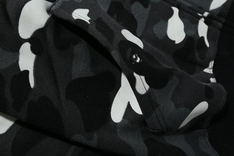 A Bathing Ape BAPE Shark Head Noctilucent Series Hoodie Fleck