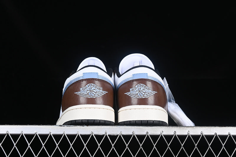 Nike Air Jordan 1 Low Dark Brown White Sneakers