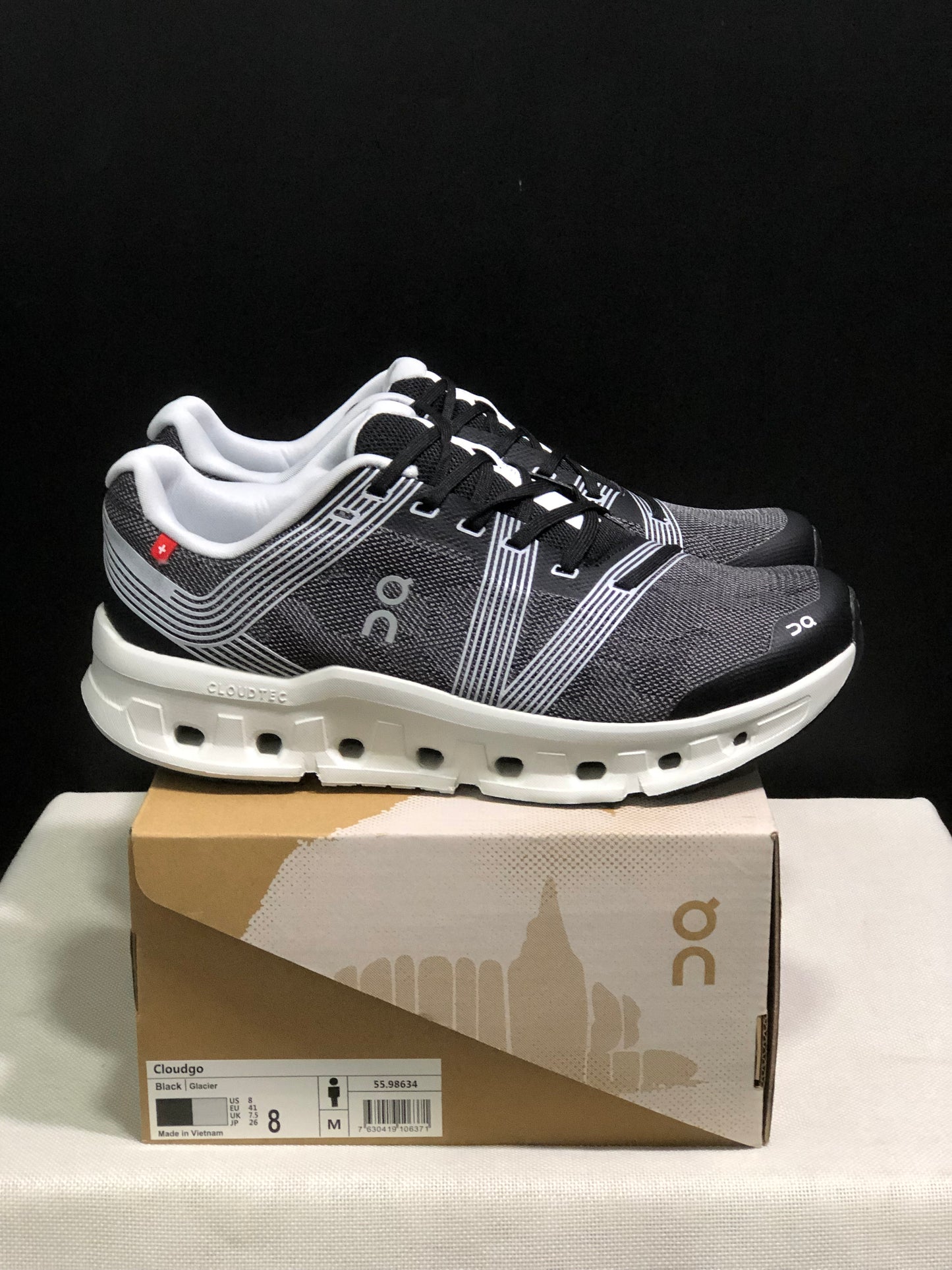 On Running Cloudgo Comfortable And Lightweight Running Shoes Black/Glacier