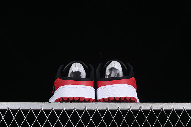 Nike Air Jordan 1 Mule Golf Bred Varsity Red Black White Sneakers