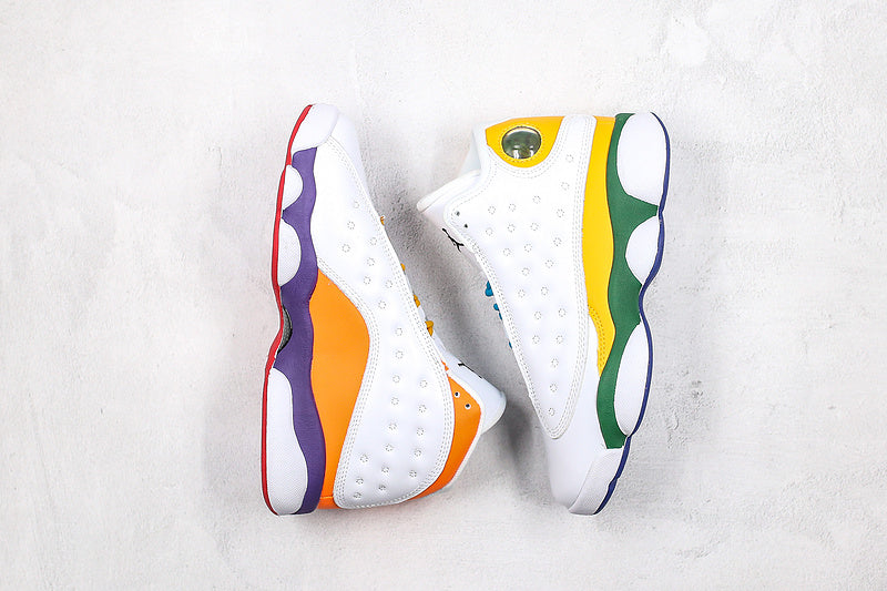 Nike Air Jordan 13 Retro White/Multicolor Sneakers