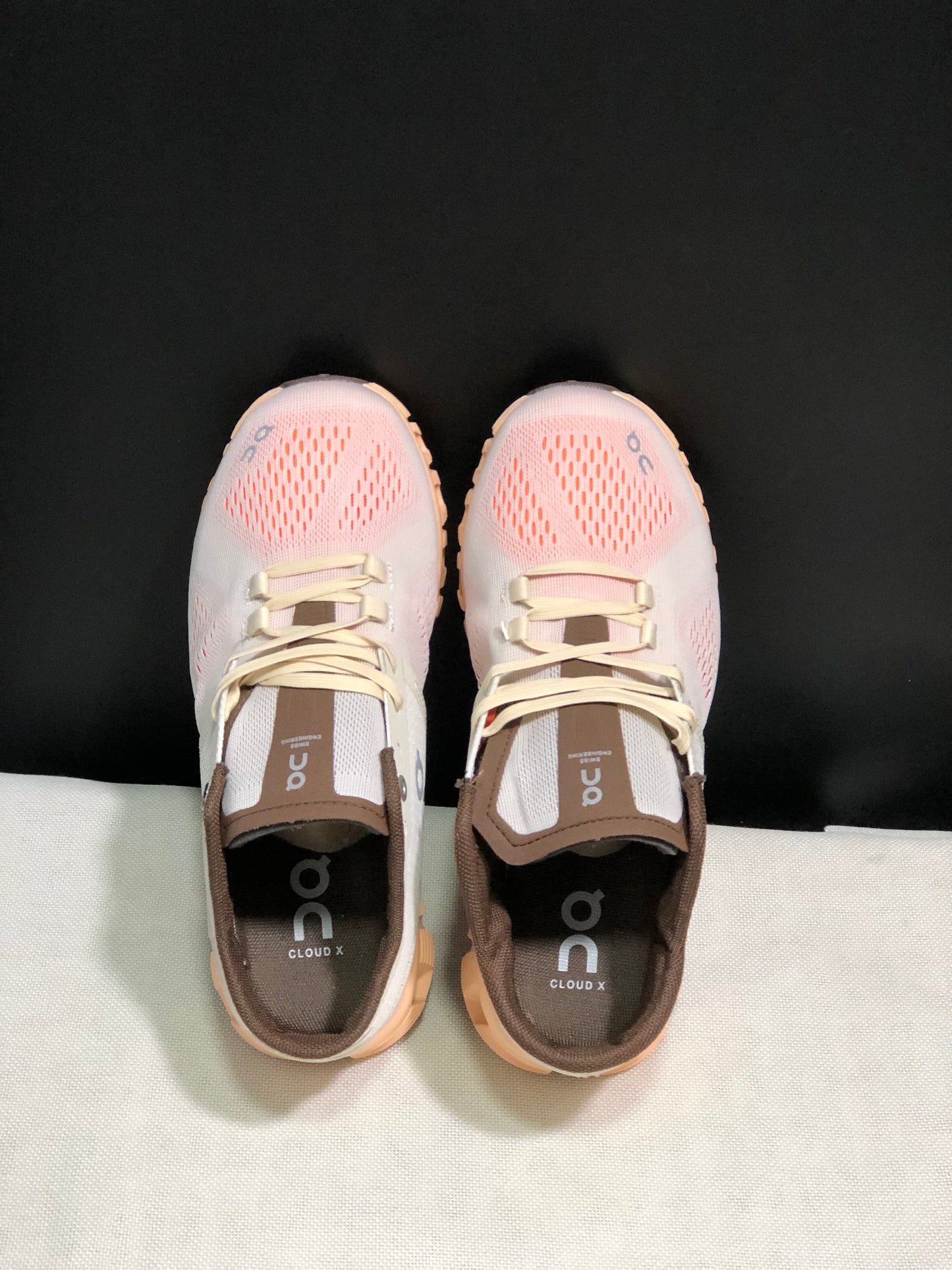 On Running Cloud X3 Shift Multi-Functional Running Shoes Ivory Grey/Light Orange