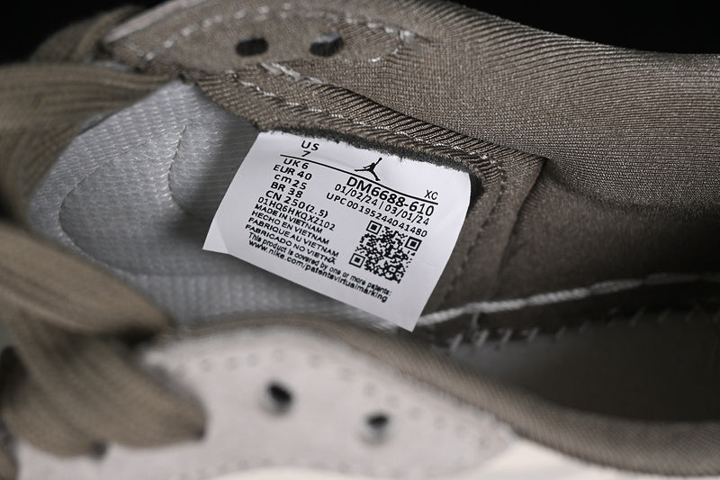 Nike Air Jordan 1 Low WU KONG Travis Scott Fragment Design OG SP White Brown Gray Sneakers