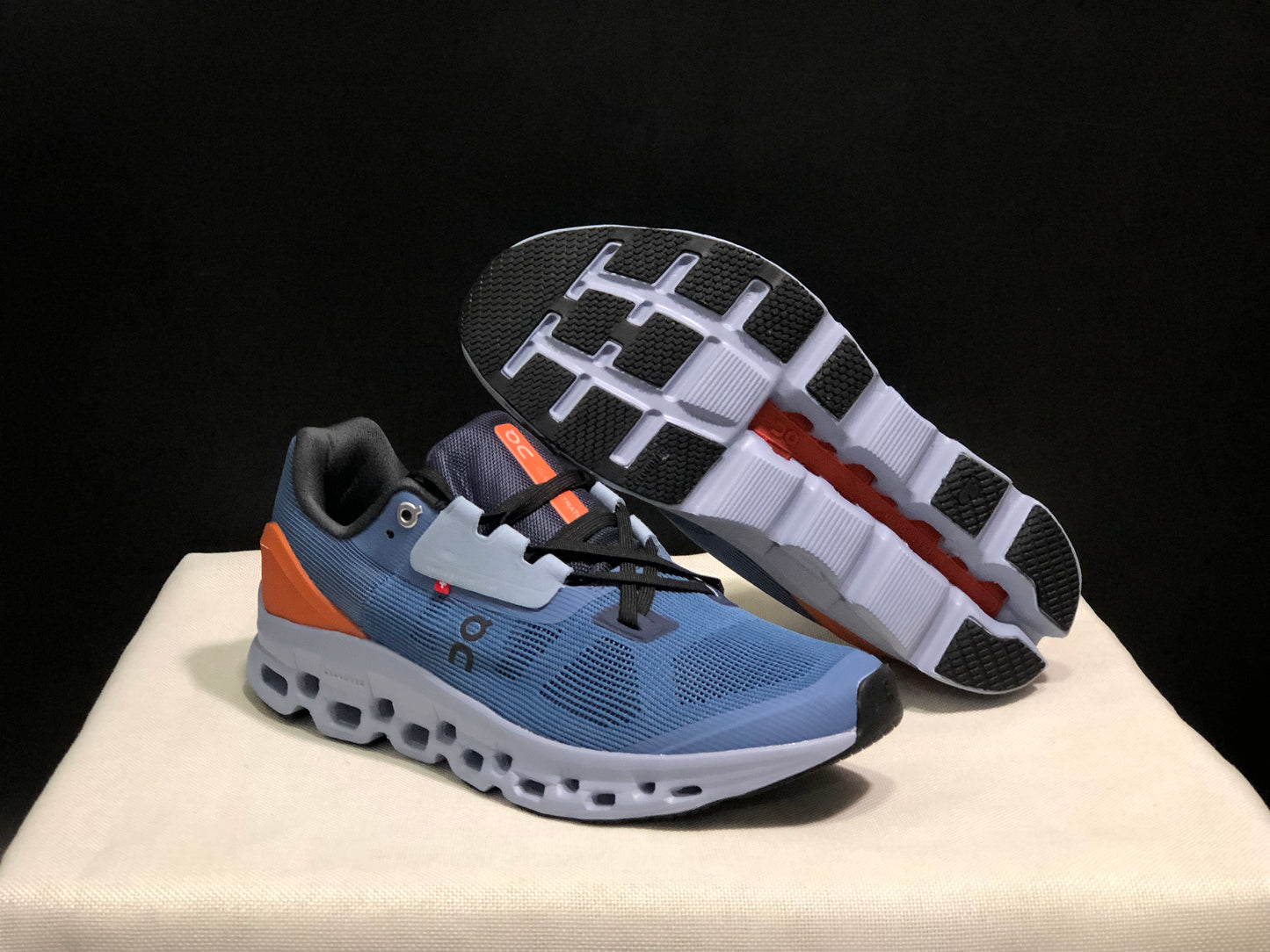 On Running Cloudstratus Breathable Support Running Shoes Blue