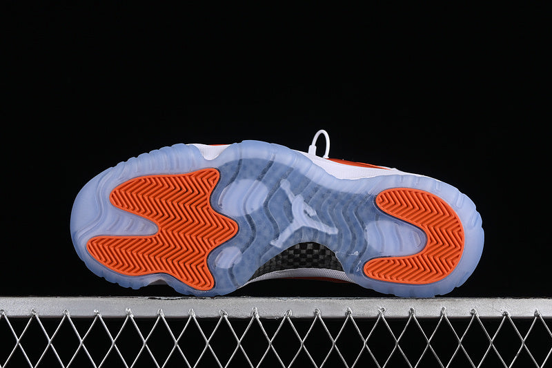 Nike Air Jordan 11 Retro Mid White Orange Sneakers