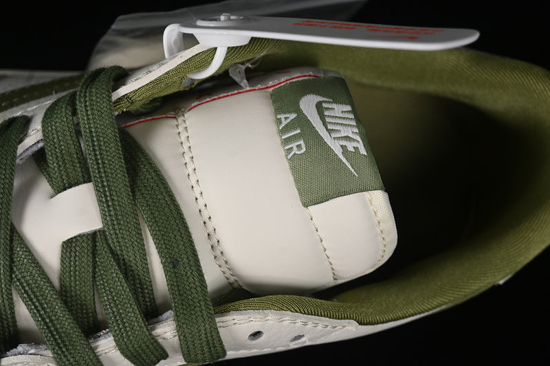 Nike Air Jordan 1 Low Off-White Travis Scott Supreme White Green Sneakers