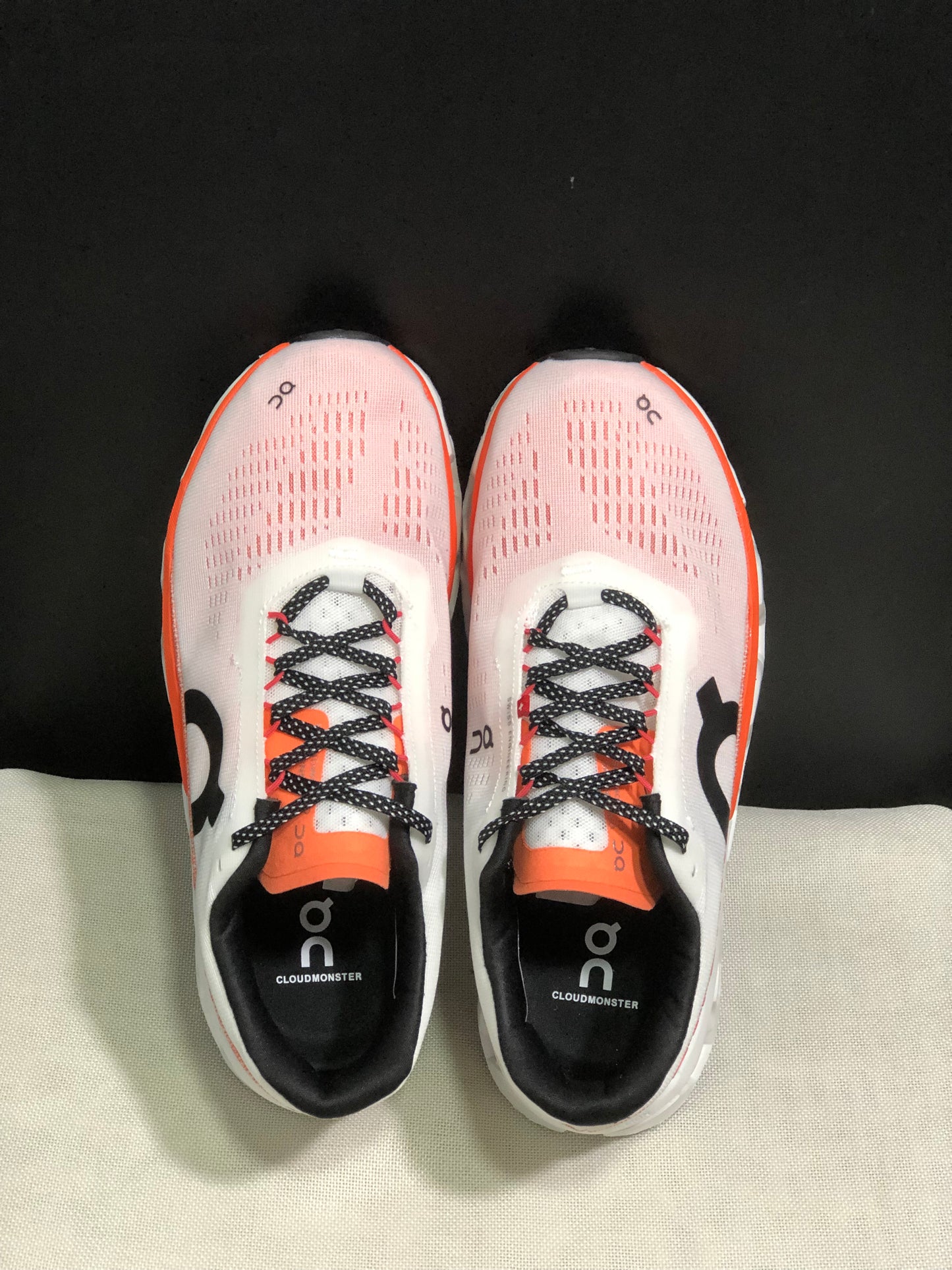 On Running Cloudmonster 2 Shock-Absorbing And Breathable Running Shoes White/Orange