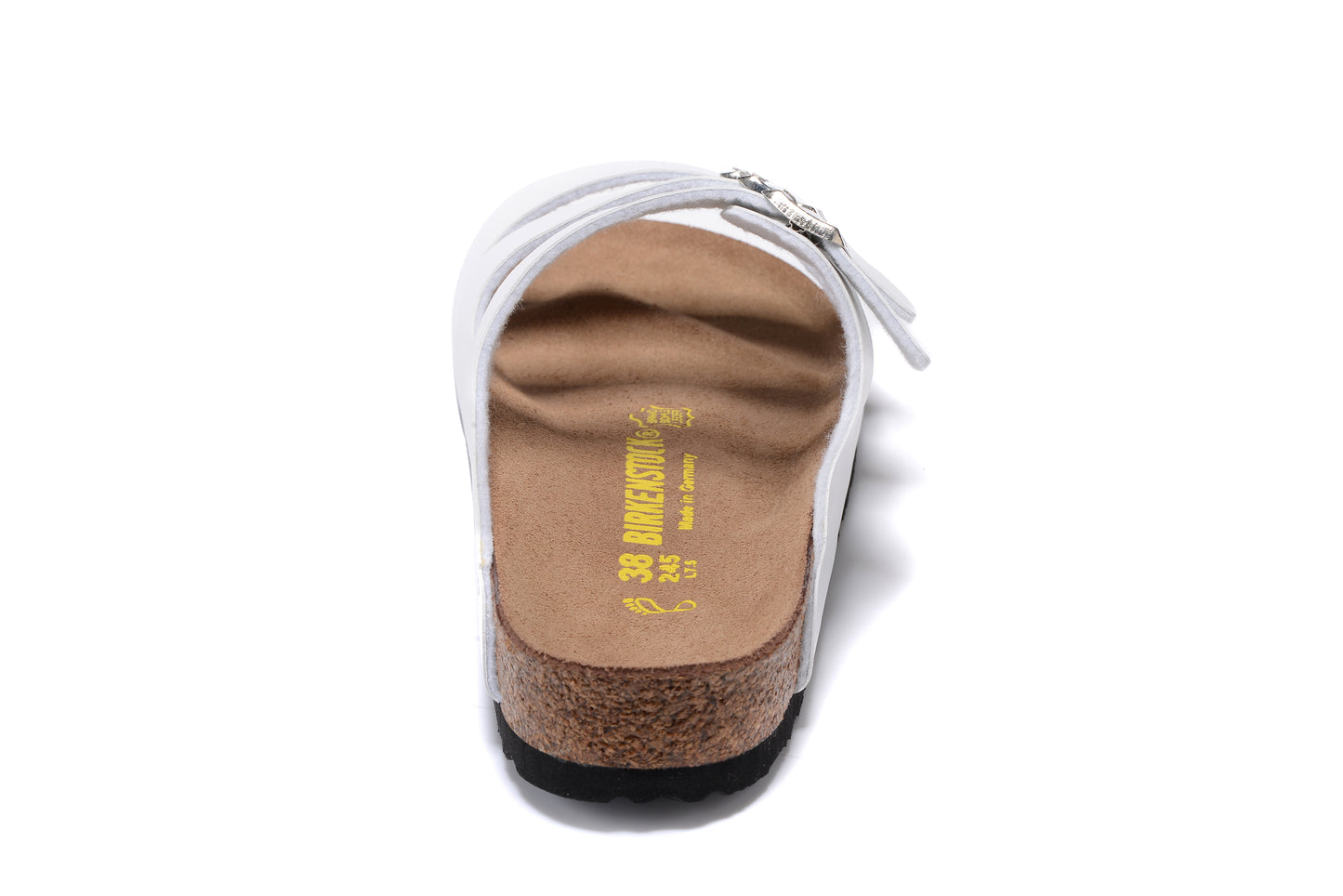 Birkenstock Florida White Three-Breasted Matte Leather Sandals