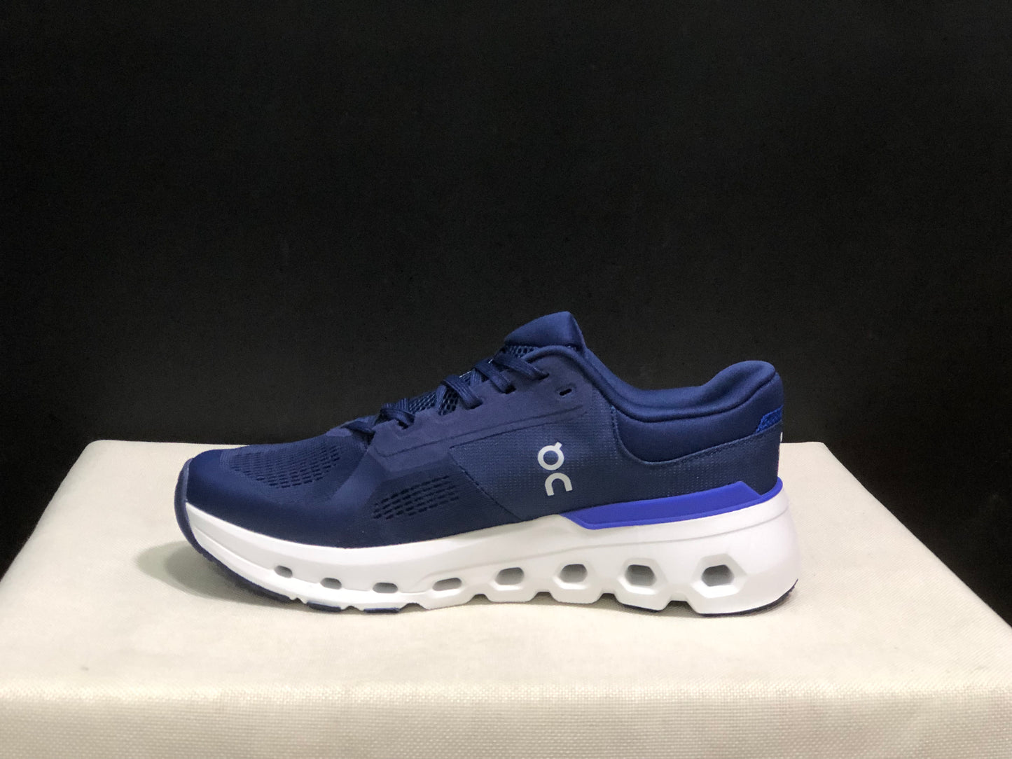 On Running Cloudrunner 2 Mesh Breathable Running Shoes Dark Blue/White