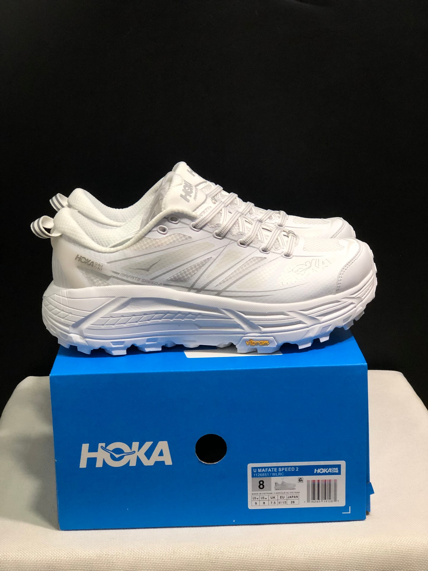 Hoka One One Mafate Speed 2 Mountain Anti-slip White Running Shoes Sneakers