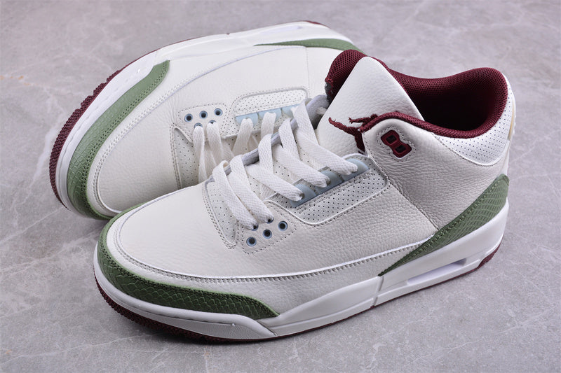 Nike Air Jordan 3 Retro Year Of The Dragon Red Green White Sneakers