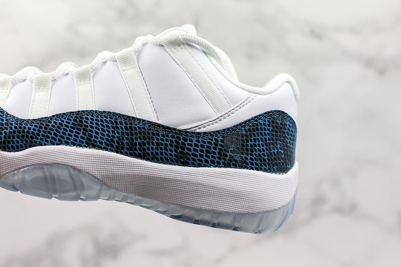 Nike Air Jordan 11 Retro Low Navy Snakeskin Sneakers
