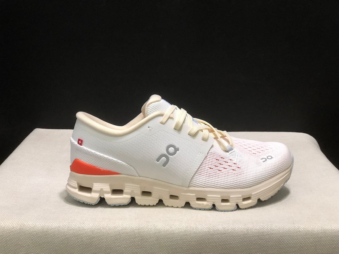 On Running Cloud X4 Comfortable Running Shoes Ivory/Flame
