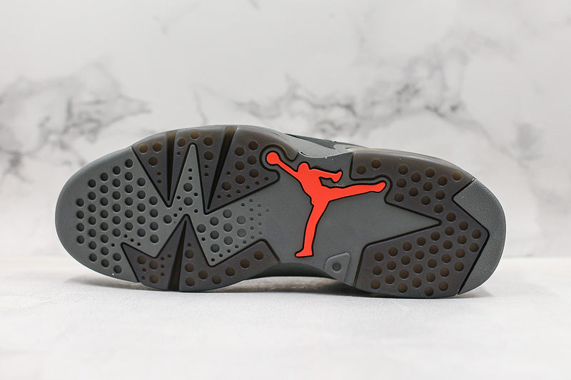 Nike Air Jordan 6 Retro Paris Saint-Germain Iron Grey Sneakers
