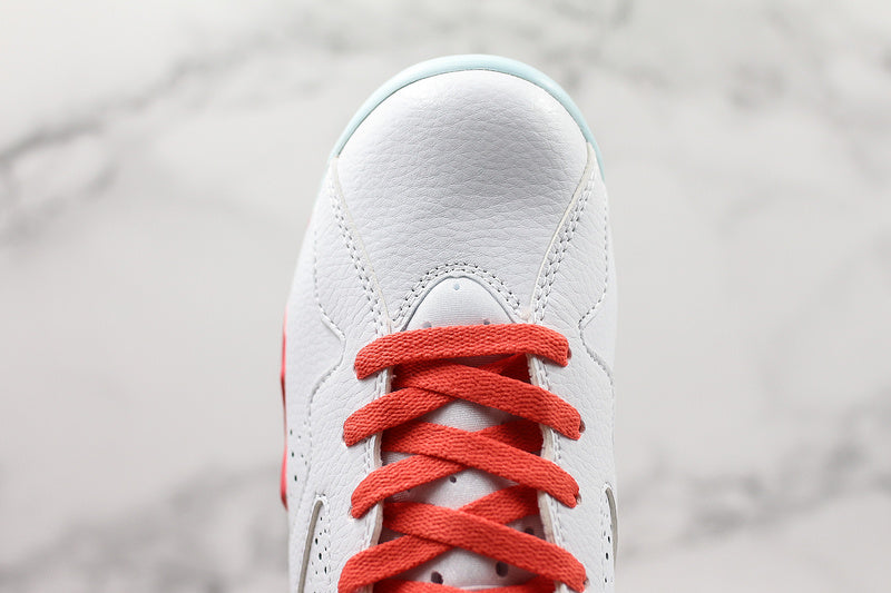Nike Air Jordan 7 Retro Mist White Red Sneakers