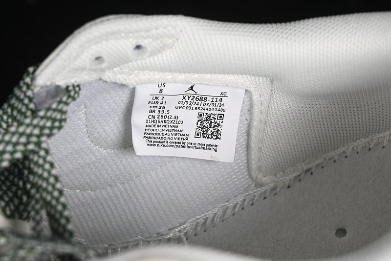 Nike Air Jordan 1 Low OG Off-White Travis Scott Fragment Design White Green Sneakers