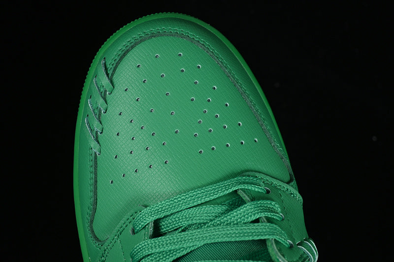 Nike Air Jordan 1 Low Method Of Make Lucky Green Metal Gold Sneakers