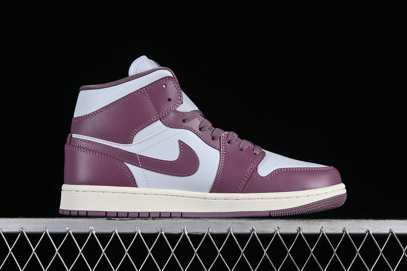 Nike Air Jordan 1 Mid Pure Platinum Sky J Mauve Sail Sneakers