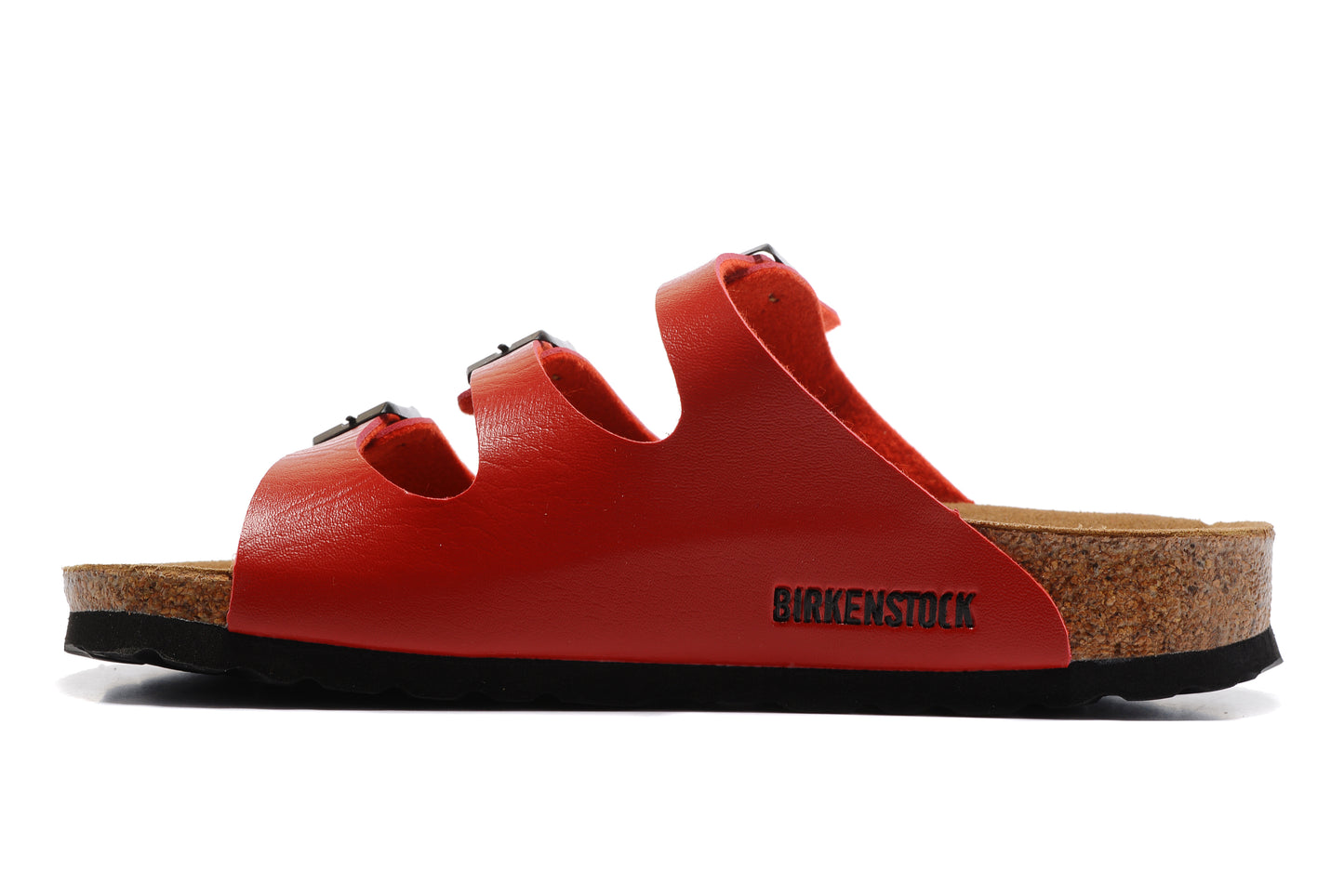 Birkenstock Florida Red Three-Breasted Matte Leather Sandals