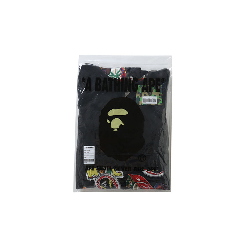 A Bathing Ape BAPE Badge LOGO Sticker Wind Splicing Hoodie
