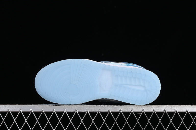 Nike Air Jordan 1 Low Aquarius Blue GlacierL Blue Hyper Violet Sneakers