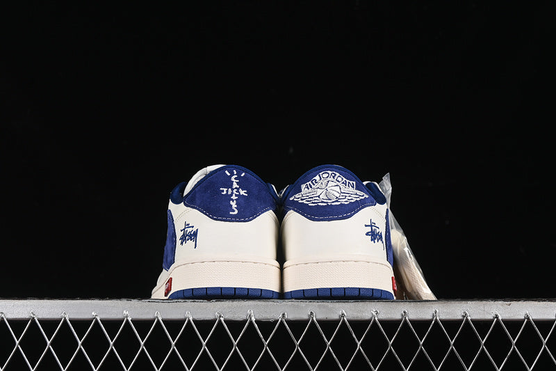 Nike Air Jordan 1 Low Travis Scott Fragment Design OG SP Navy White Sneakers