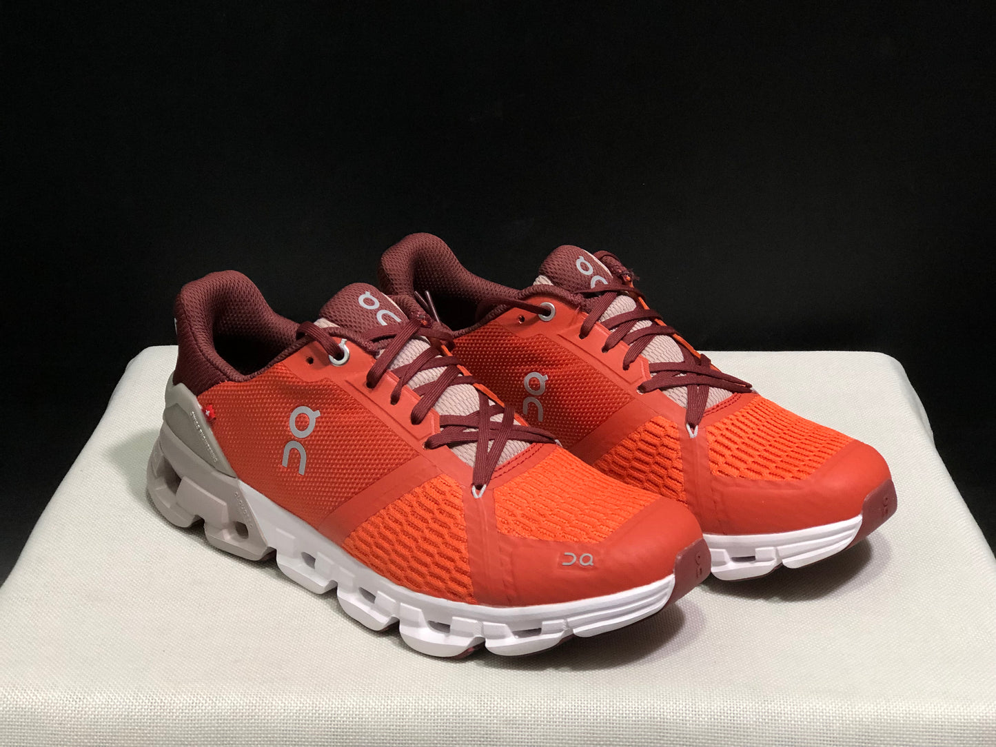 On Running Cloudflyer Shock-Absorbing Running Shoes Flame Red