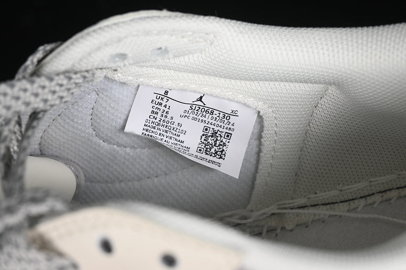 Travis Scott Fragment Design Nike Air Jordan 1 Low OG SP Grey White Casual Sneakers
